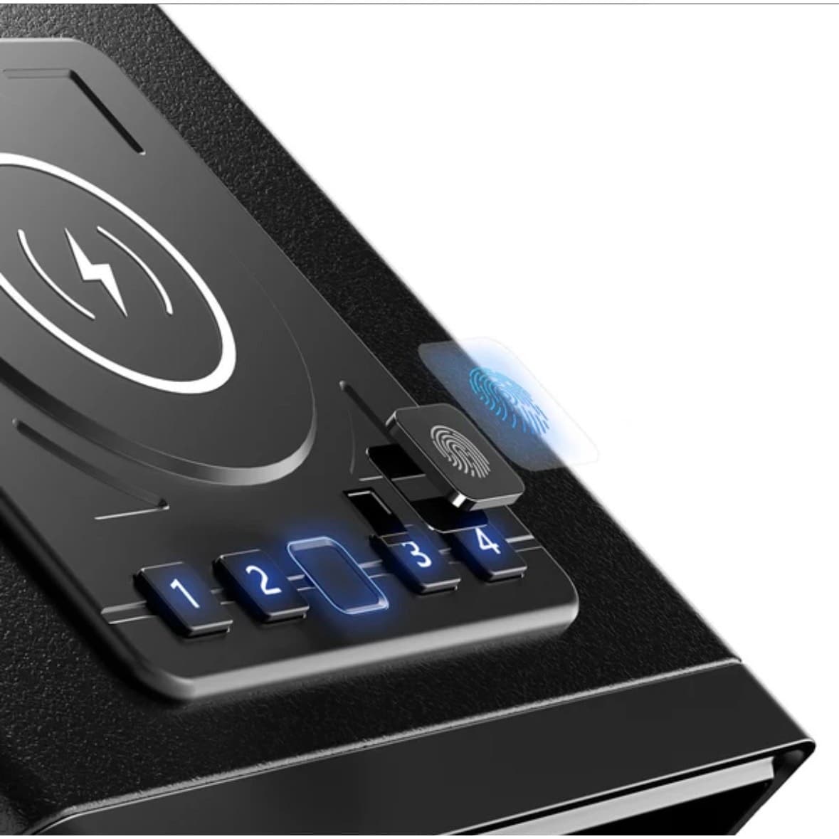 XDeer WX001 Biometric Pistol Safe Quick Access Fingerprint Keypad Lock Case - Thumbnail 5