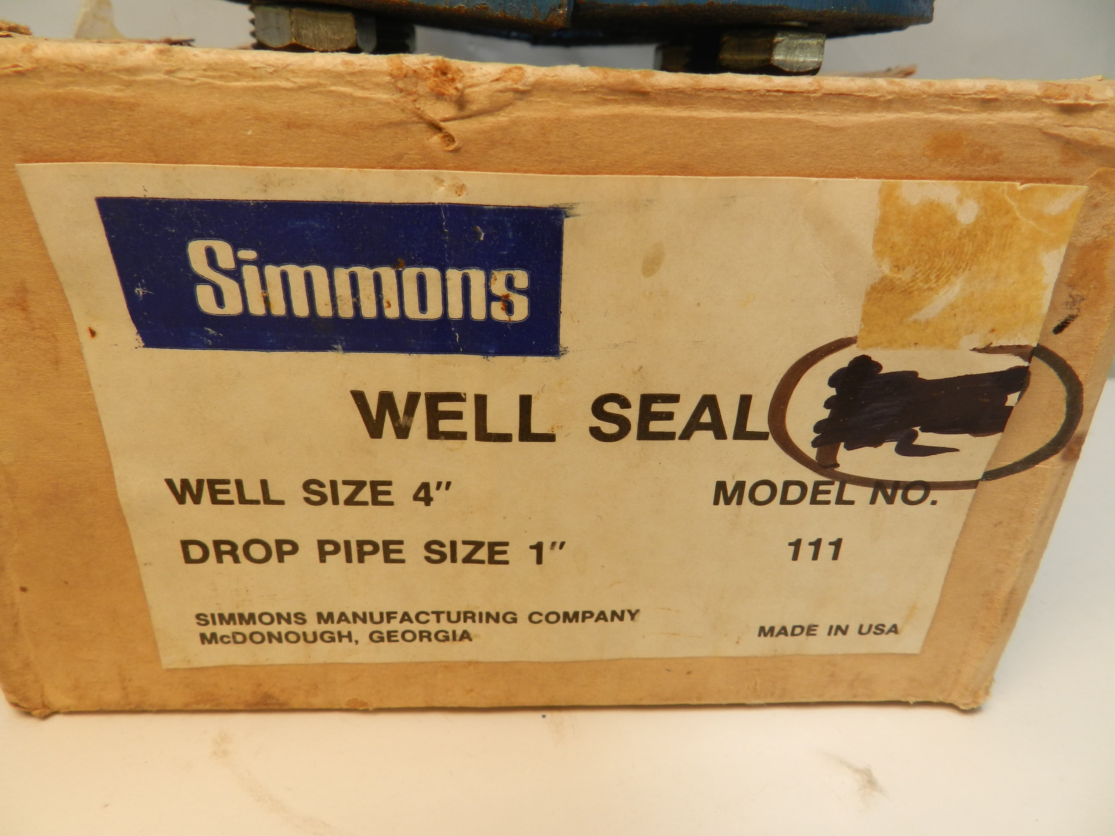 Simmons Well Seal, 1" Drop Pipe Size, 4" L, 4" Size Model No. 111  (P49J) - Thumbnail 2