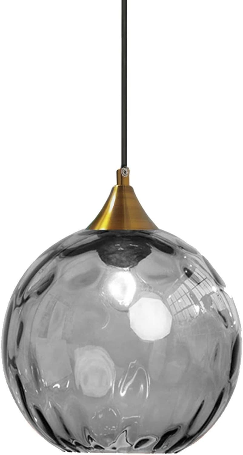 Modern Glass Pendant Light Globe Hanging Ceiling E26 Lamp Kitchen Island Decor - Thumbnail 4