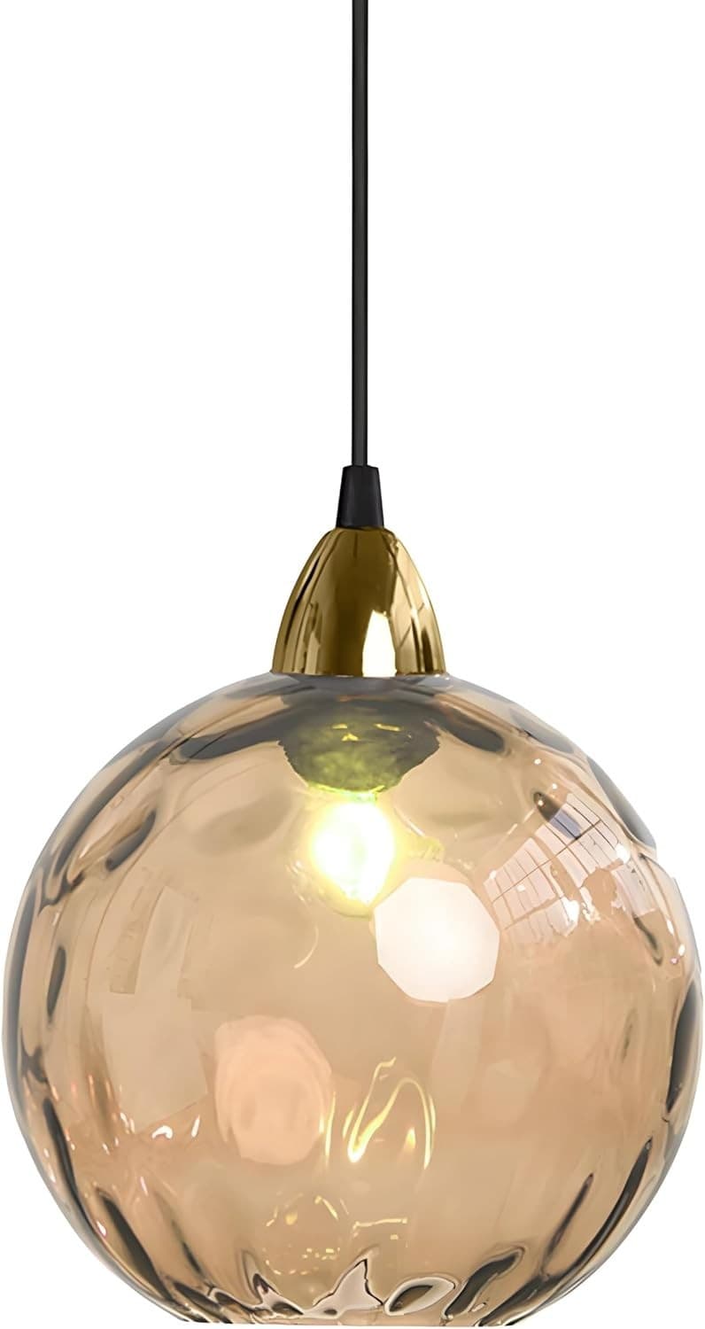 Modern Glass Pendant Light Globe Hanging Ceiling E26 Lamp Kitchen Island Decor - Thumbnail 5