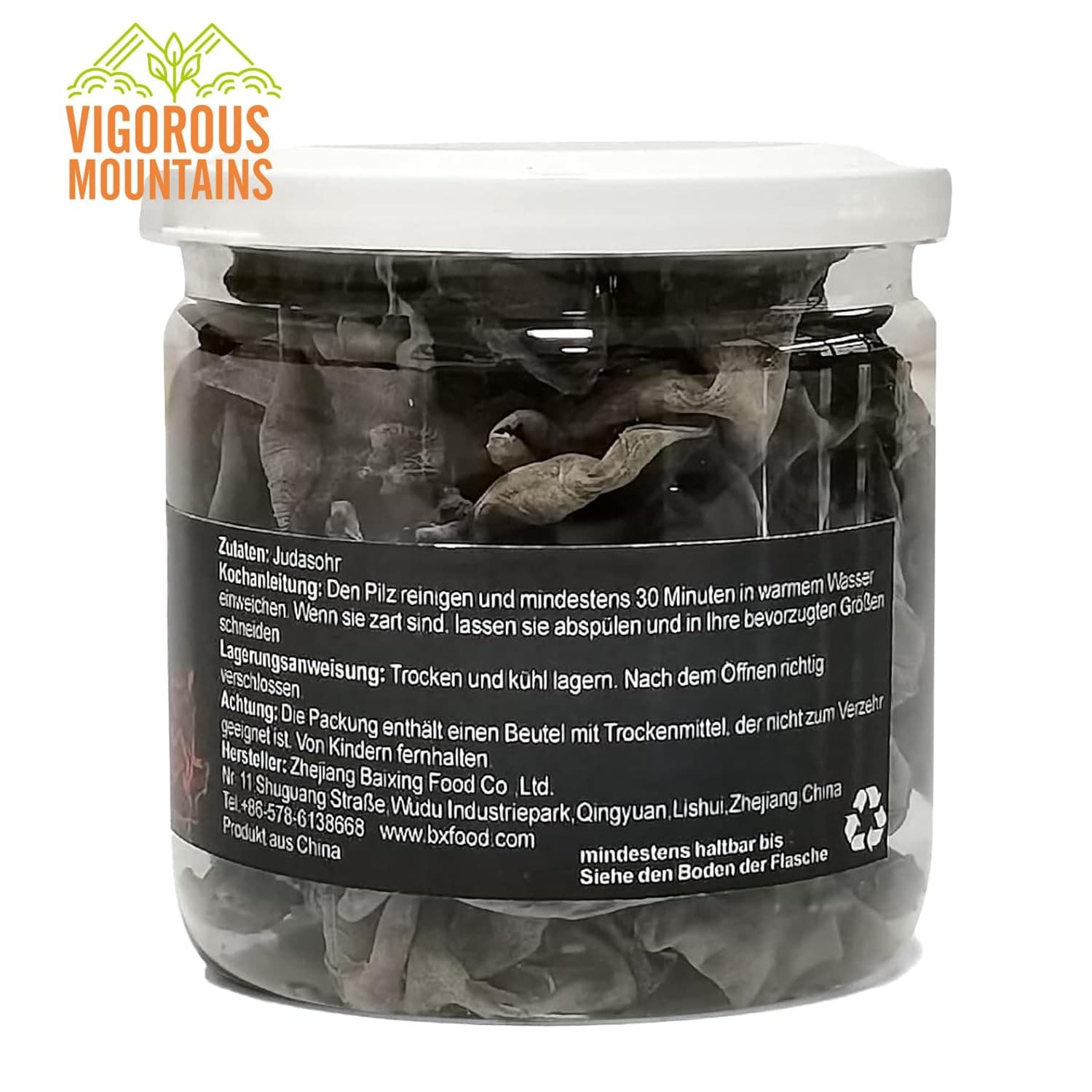 Vigorous Mountains Dried Black Fungus Woodear Mushrooms 2oz 野木耳 Dry Mushrooms - Thumbnail 5