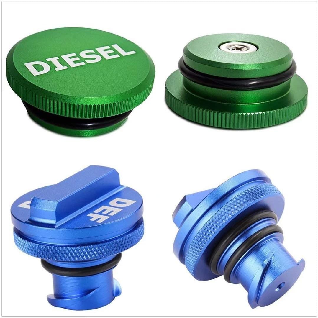 Diesel Fuel & DEF Cap Combo for Dodge Ram 1500 2500 3500 (2013–2019) Magnetic - Thumbnail 4