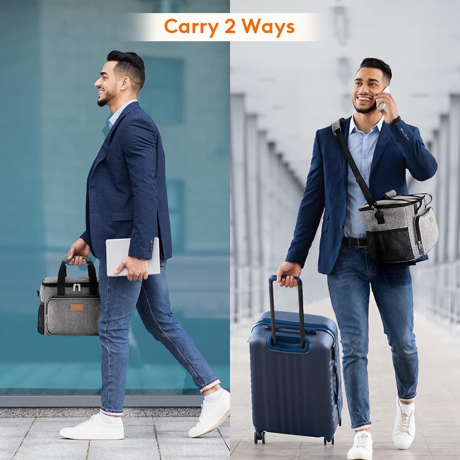 Large Lunch Bag 15L Insulated Cooler Tote Leakproof Thermal for Men Women - Thumbnail 6