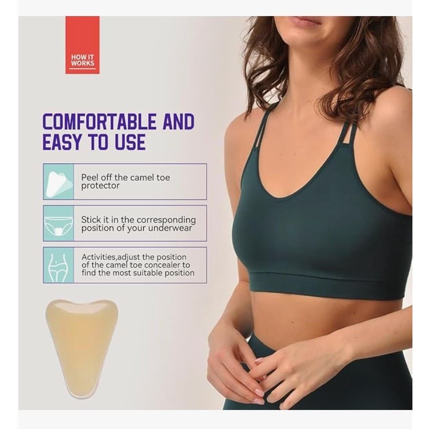 5 Pack Reusable Camel Toe Concealer Pads Silicone Invisible Seamless Cover - Thumbnail 4