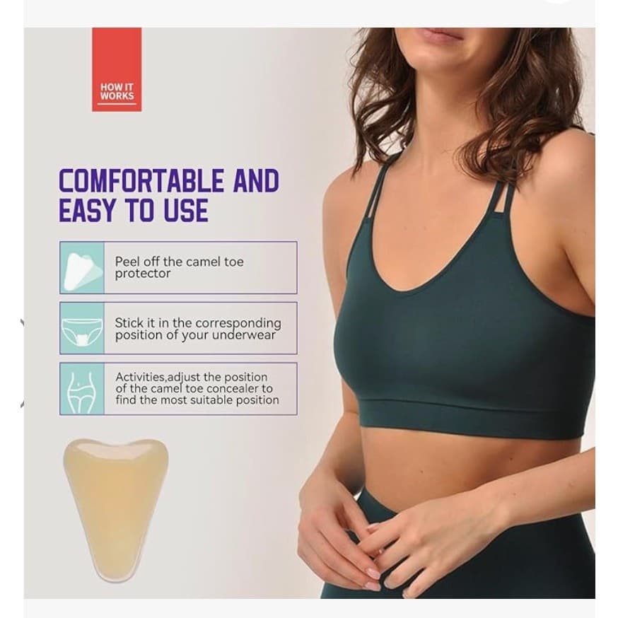 5 Pack Reusable Camel Toe Concealer Pads Silicone Invisible Seamless Cover - Thumbnail 5