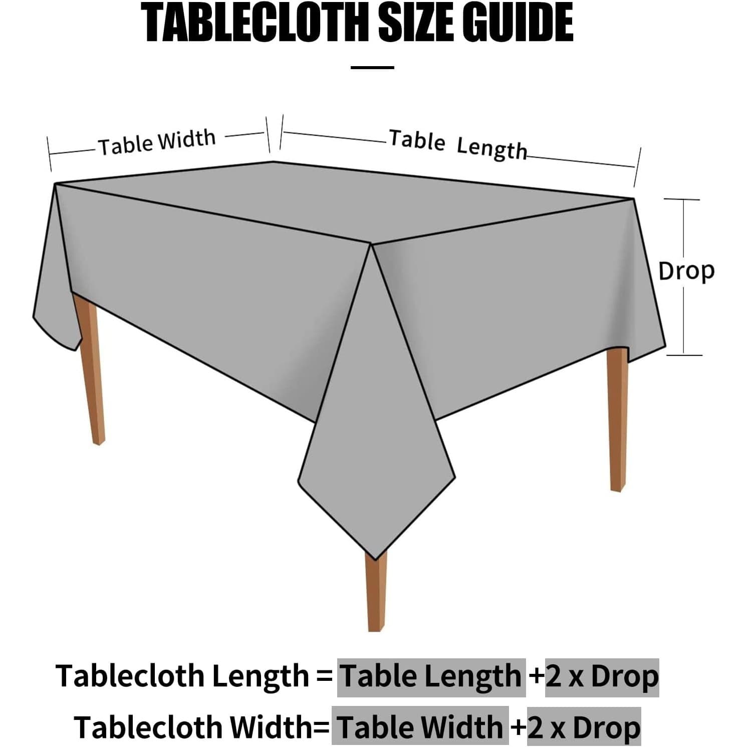 Black Vinyl Tablecloth 60x84 Waterproof Floral Embossed Heavy Duty Cover - Thumbnail 6