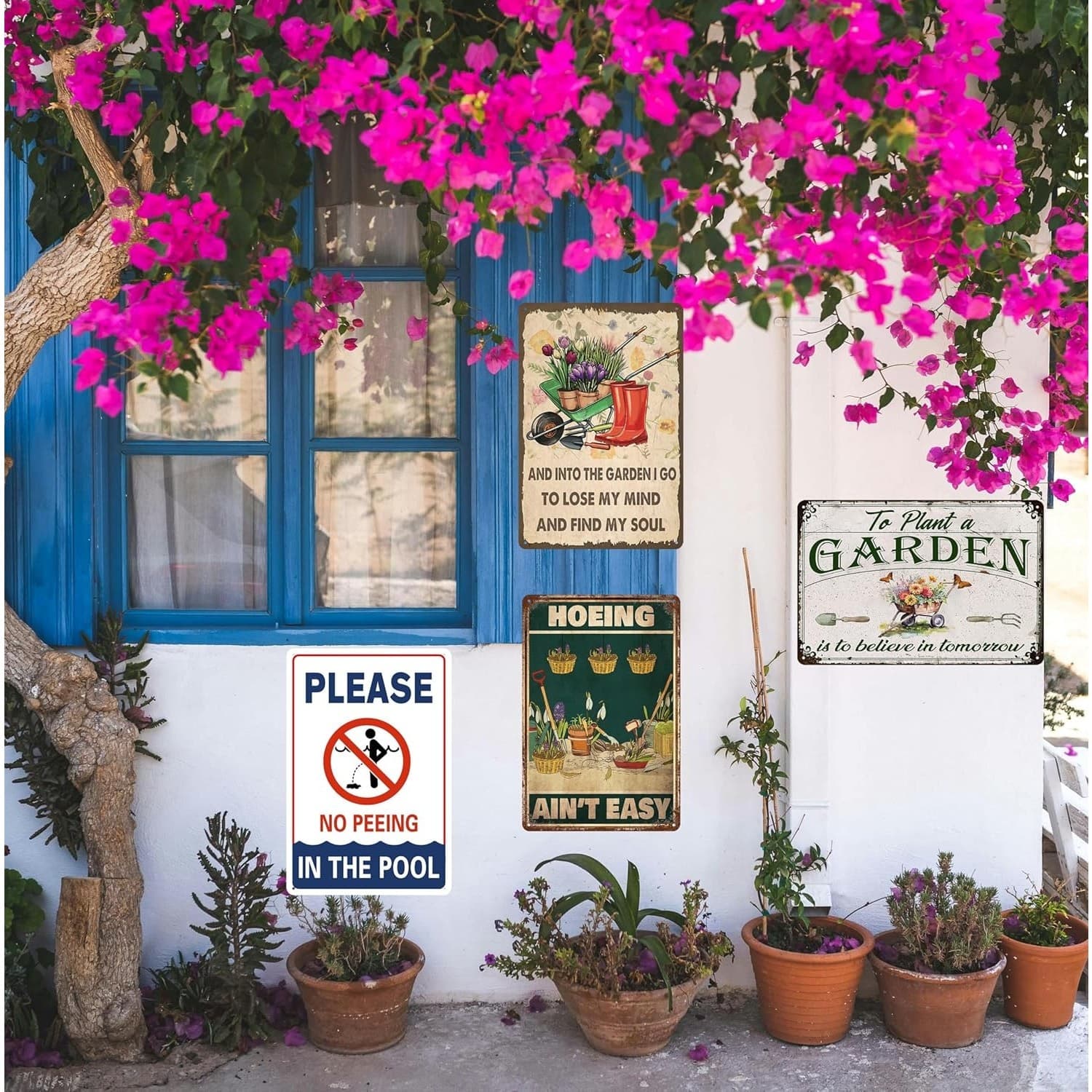 Vintage Garden Metal Tin Sign To Plant a Garden Wall Decor 8x12 Outdoor - Thumbnail 5