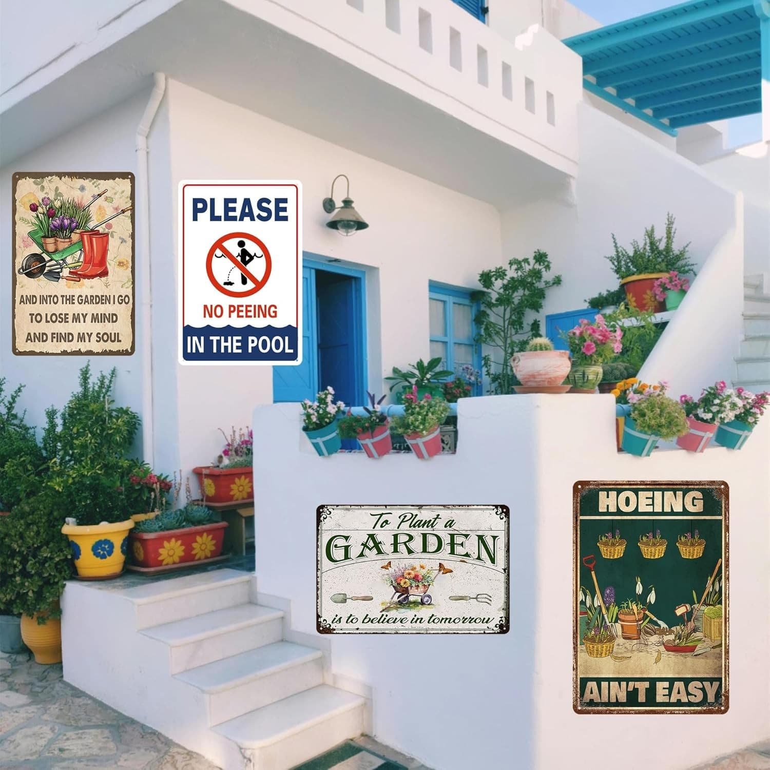 Vintage Garden Metal Tin Sign To Plant a Garden Wall Decor 8x12 Outdoor - Thumbnail 3