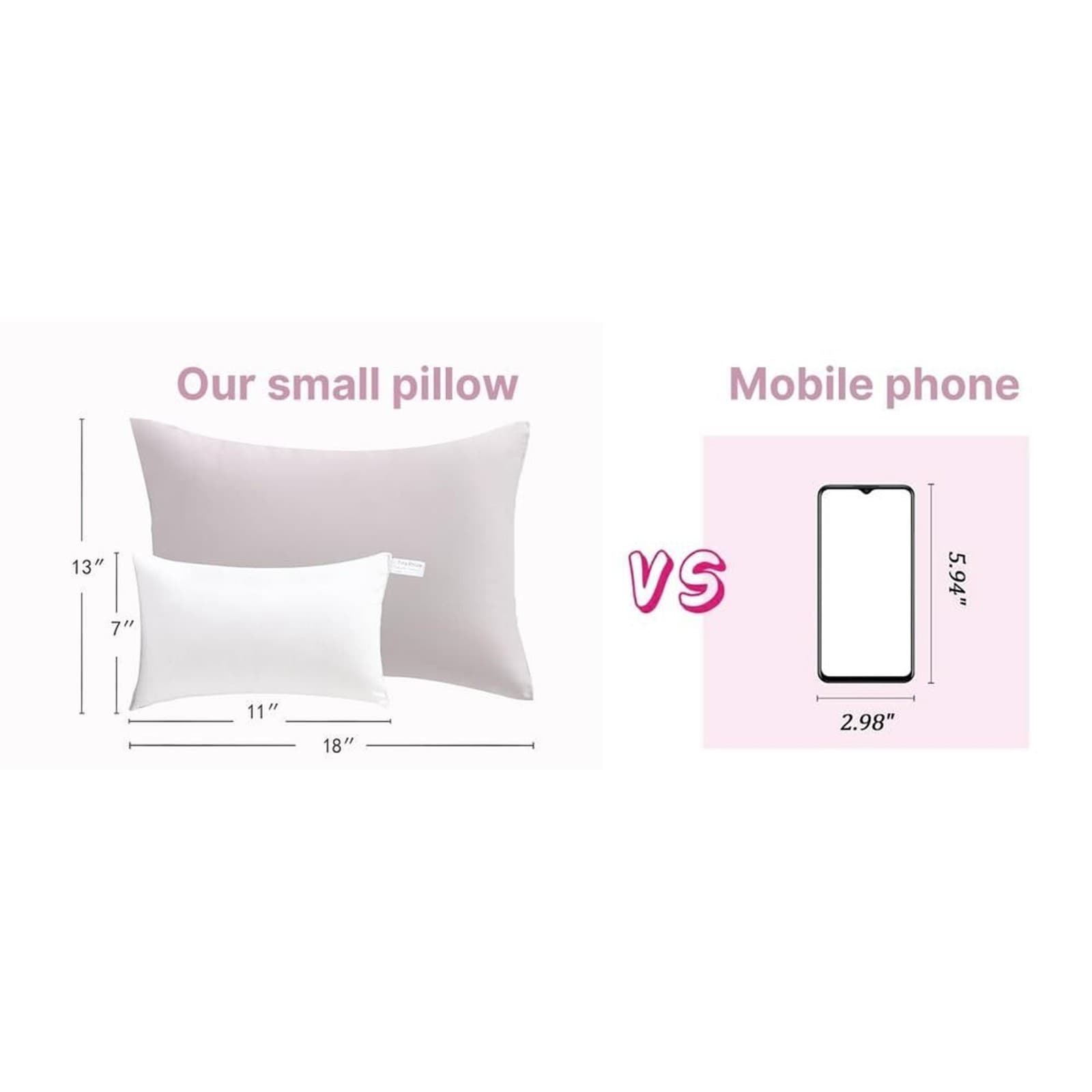 MEILA 2-Pack Toddler Pillows 13x18 | Cotton Kids Travel & Crib Pillow Set - Thumbnail 6