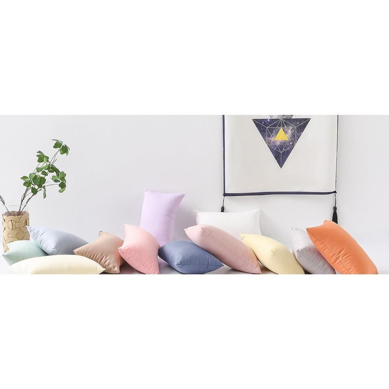 MEILA 2-Pack Toddler Pillows 13x18 | Cotton Kids Travel & Crib Pillow Set - Thumbnail 4