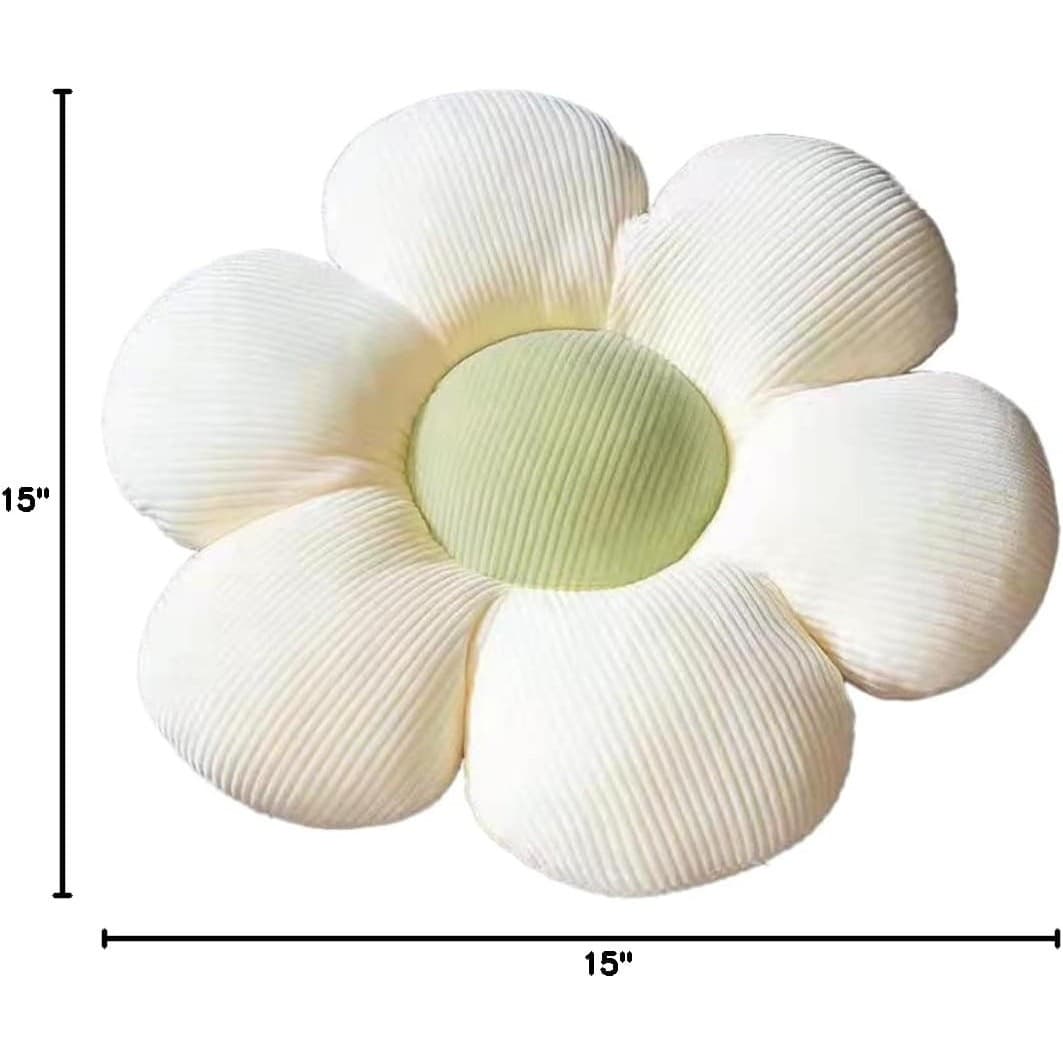 Flower Shaped Floor Pillow Seat Cushion Tatami Chair Pad Cute Home Decor 14.9" - Thumbnail 3