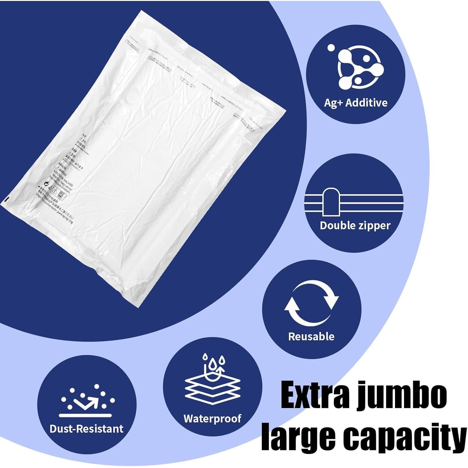 10 Pack Small Vacuum Storage Bags w Hand Pump Space Saver for Clothes Bedding - Thumbnail 6