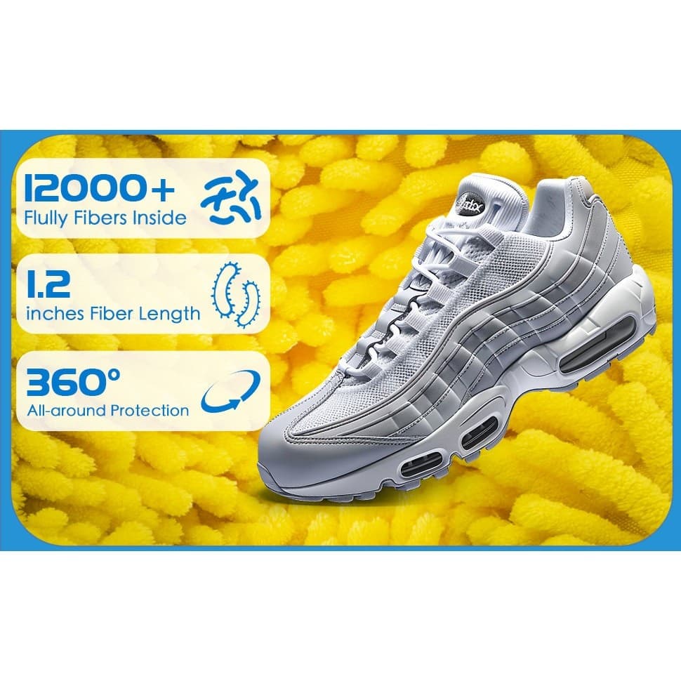 Shoe Washing Machine Bag 4 Pack | Sneaker Cleaner YKK Zipper Chenille Deep Clean - Thumbnail 14