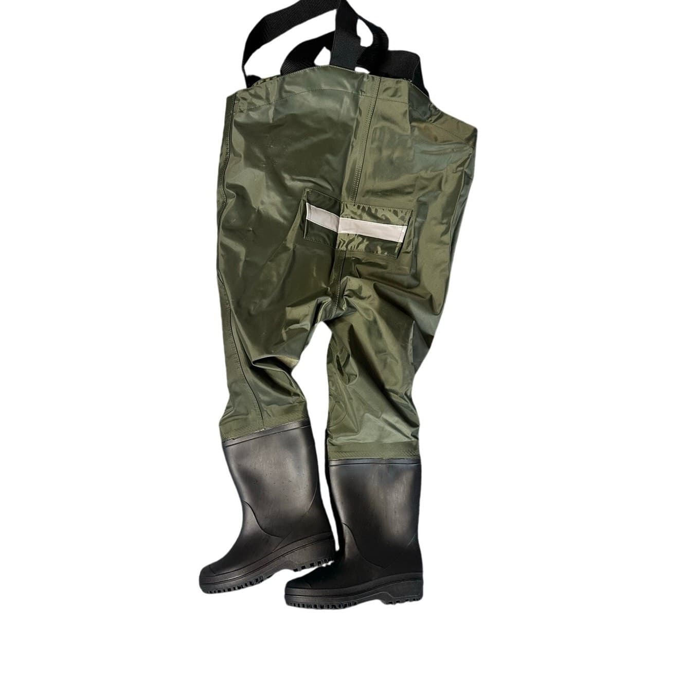 Kids Chest Waders with Boots Waterproof Green Size 2/3T Toddler Fishing - Thumbnail 8
