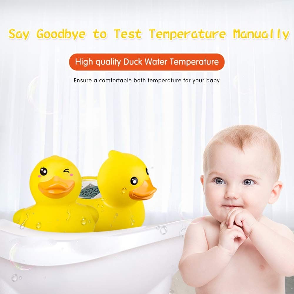 Baby Bath Thermometer & Time Duck Floating Digital Water Temperature Safety Toy - Thumbnail 5