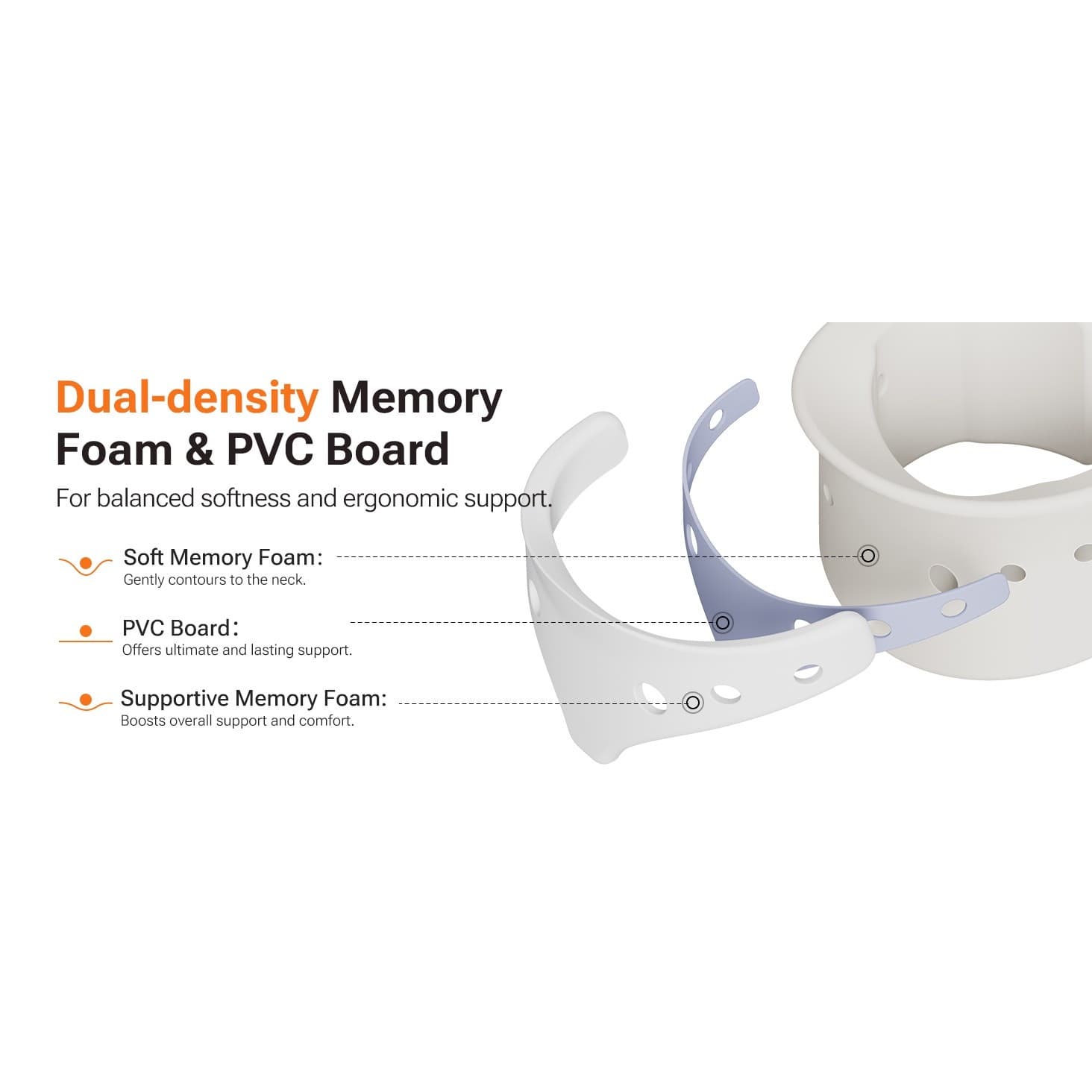Pink Ergonomic Neck Brace V-Shaped Cervical Collar for Pain Relief & Support M - Thumbnail 14