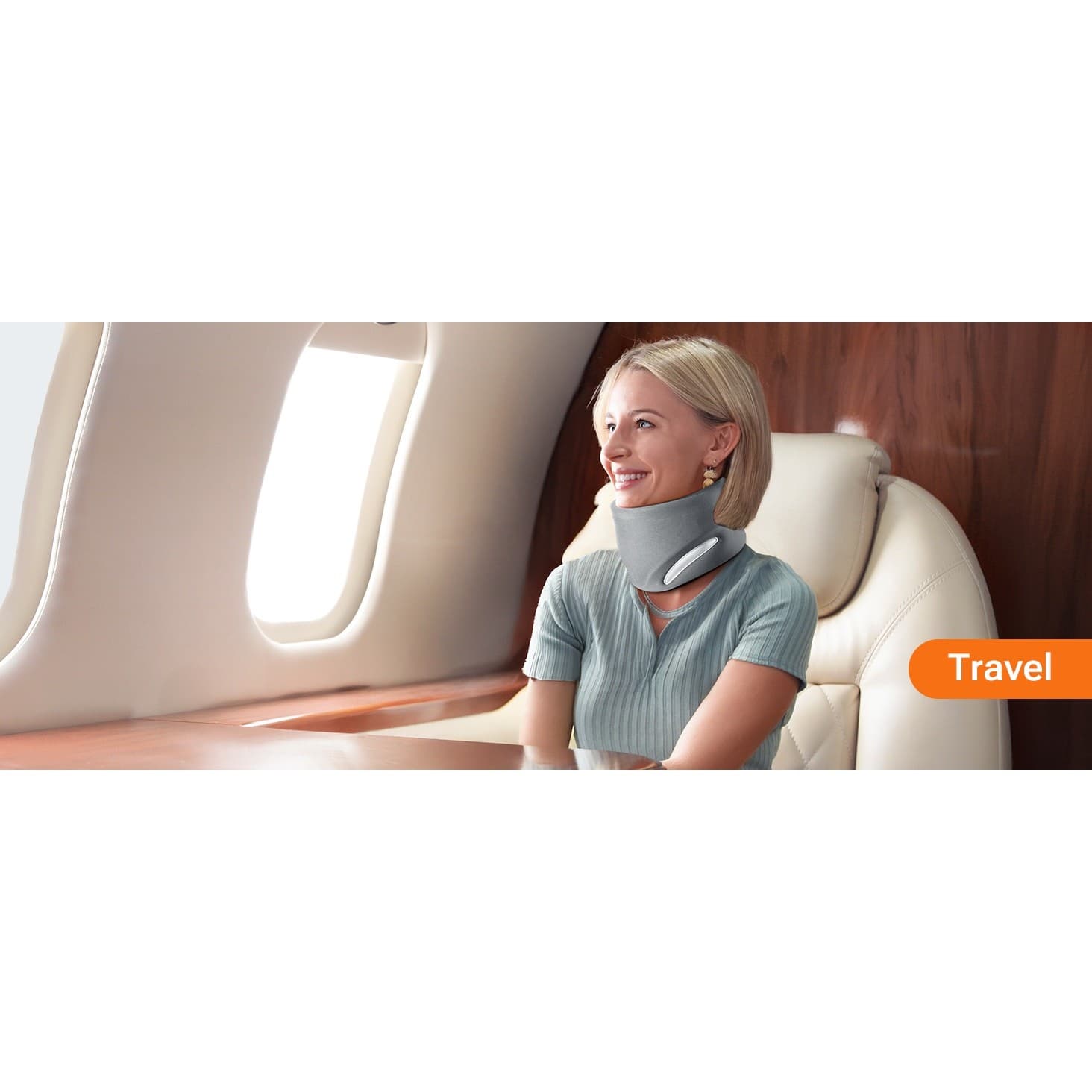 Pink Ergonomic Neck Brace V-Shaped Cervical Collar for Pain Relief & Support M - Thumbnail 13
