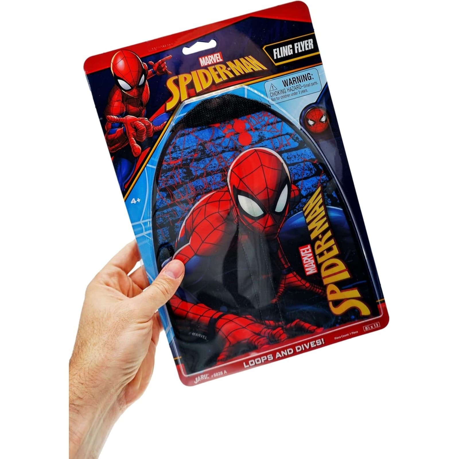 12-Pack Marvel Spiderman Fling Flyer Finger Kite Launcher Outdoor Kids Toy 4-8 - Thumbnail 2