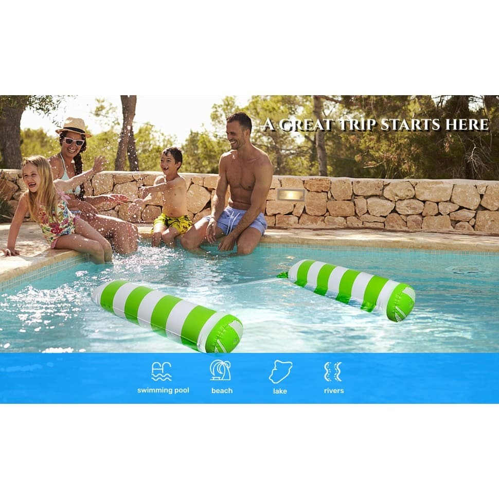 8 Pack Inflatable Pool Floats Adult 4-in-1 Hammock Saddle Chair Drifter 242lb - Thumbnail 9