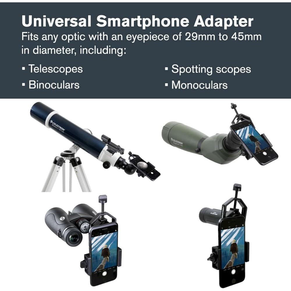 Celestron Universal Smartphone Adapter Telescope Binocular Spotting Scope Mount - Thumbnail 2