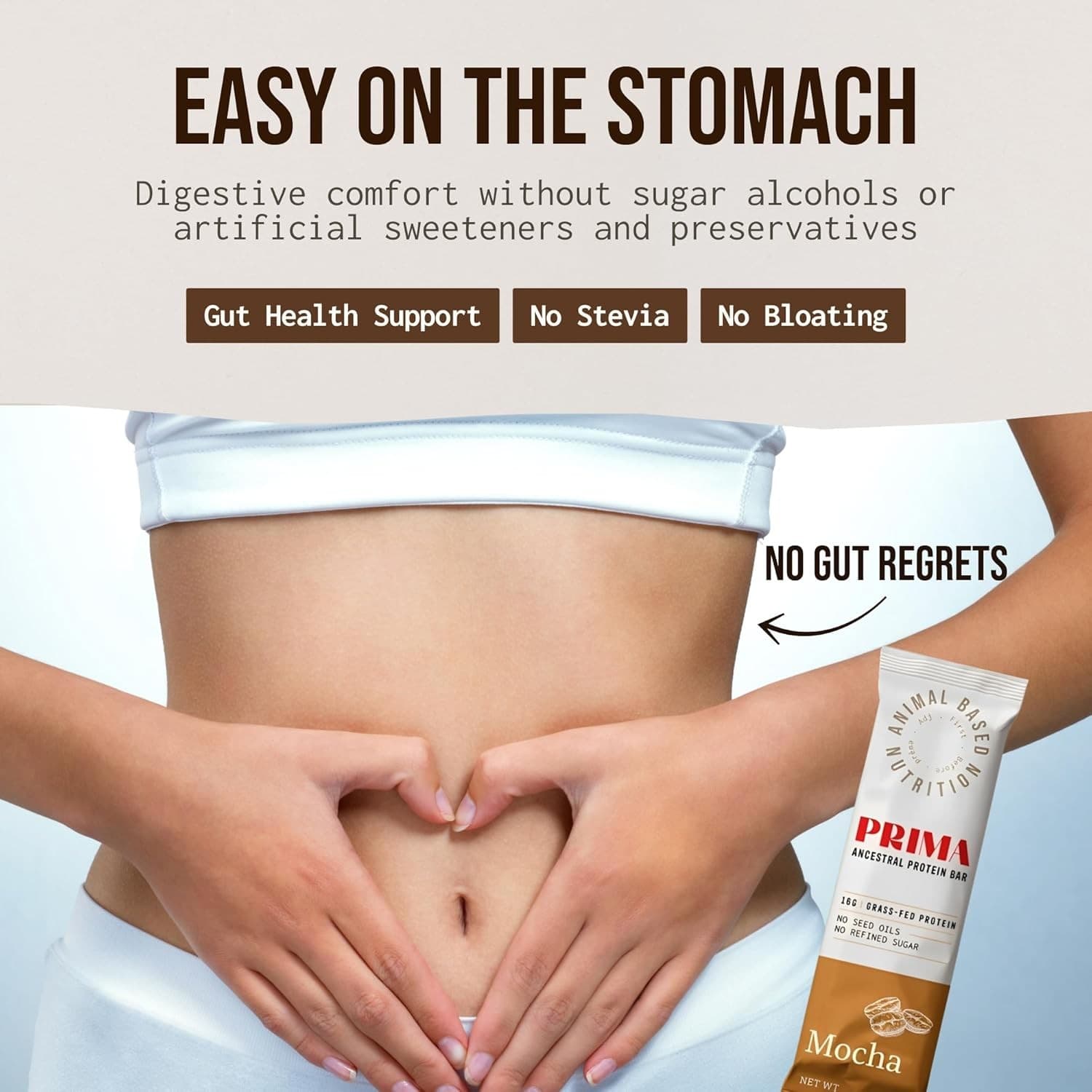 PRIMA Protein Bars 7 Pack Mocha 16g Grass Fed Collagen Keto Snack - Thumbnail 3