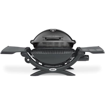 Q 1200 1-Burner Portable Tabletop Propane Gas Grill in Black with Built-in Thermometer