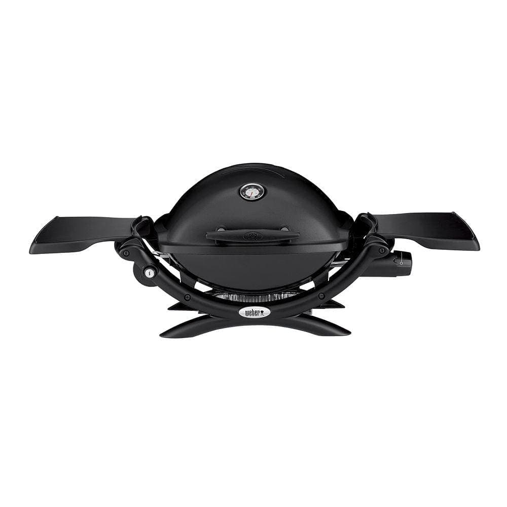 Q 1200 1-Burner Portable Tabletop Propane Gas Grill in Black with Built-in Thermometer - Thumbnail 2