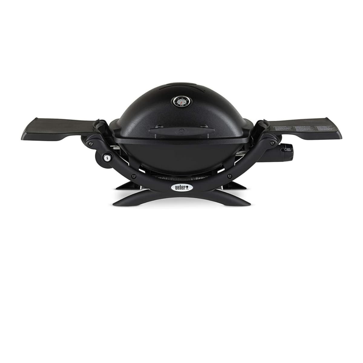 Q 1200 1-Burner Portable Tabletop Propane Gas Grill in Black with Built-in Thermometer - Thumbnail 5