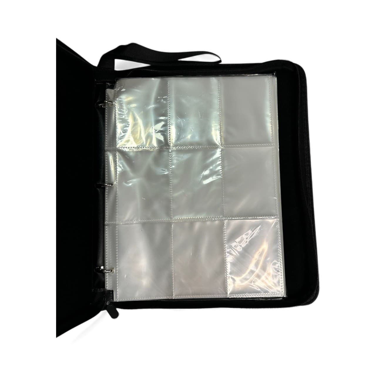 9 Pocket Card Binder Zipper Waterproof Album TCG Holder Gaming Console Style - Thumbnail 2