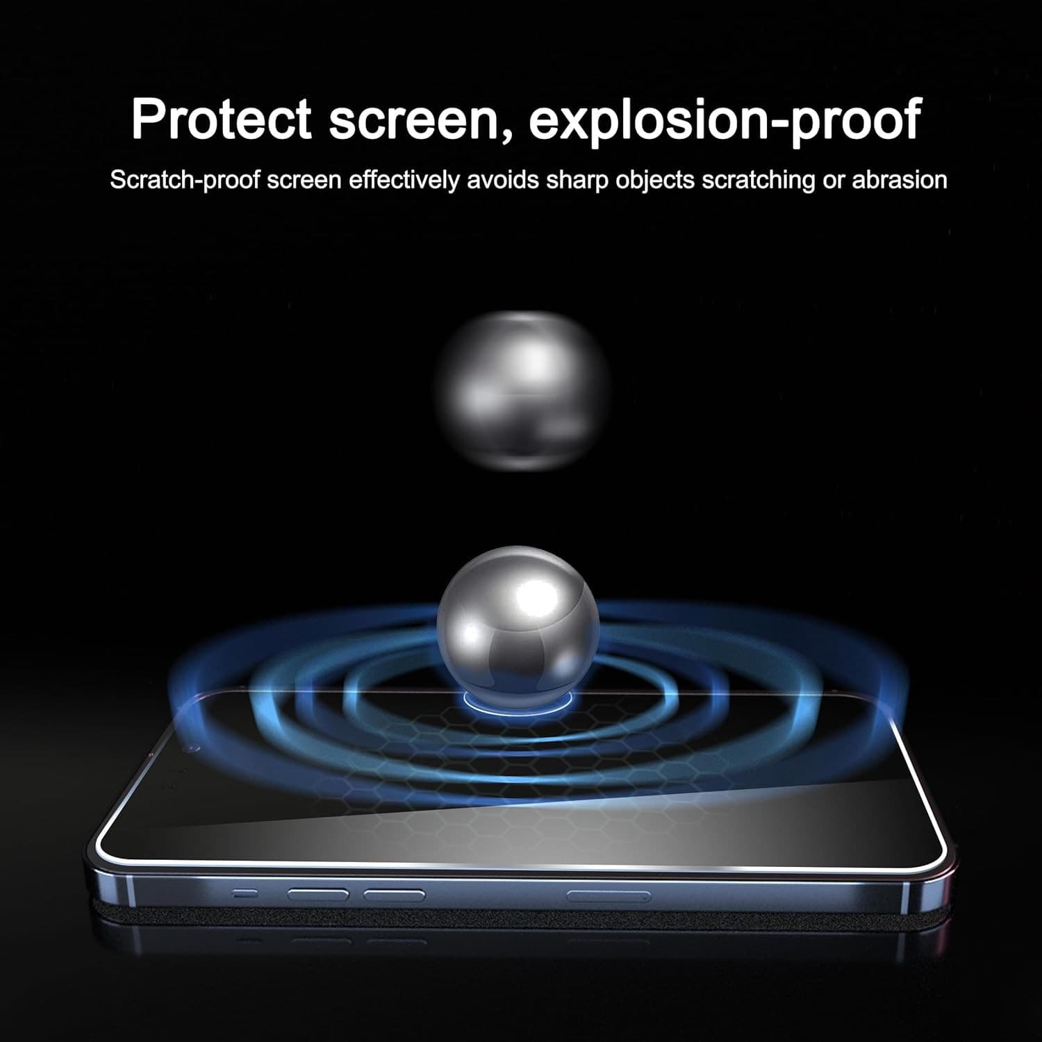 Ailun Privacy Screen Protector iPhone 15 16 Plus 15 Pro Max 6.7" 3 Pack Glass - Thumbnail 4