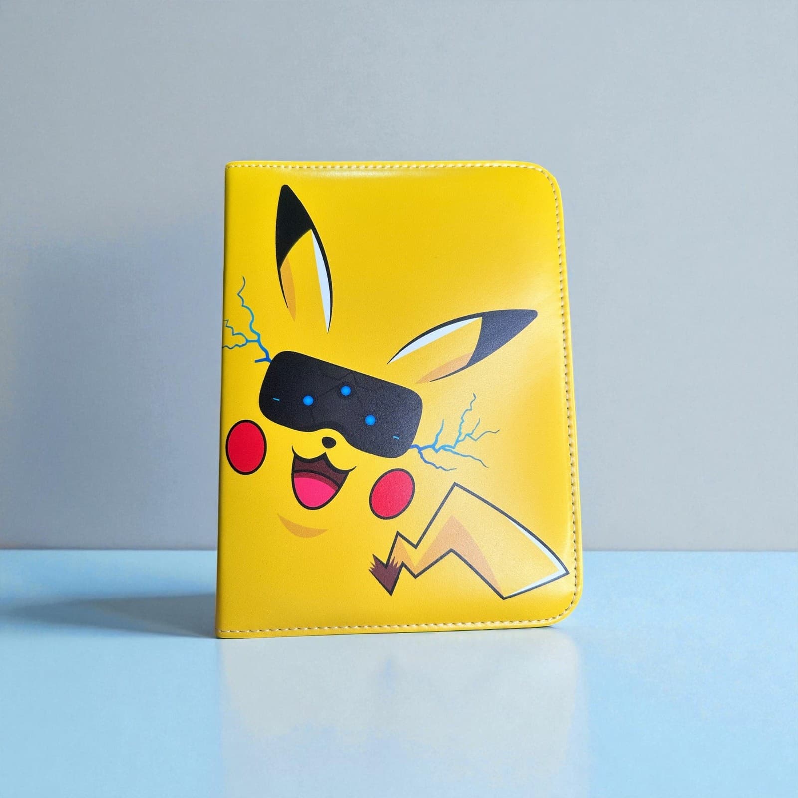 Pokemon Card Binder 4 Pocket Zip Album 7.9 x 5 in TCG Holder Pikachu Case - Thumbnail 5