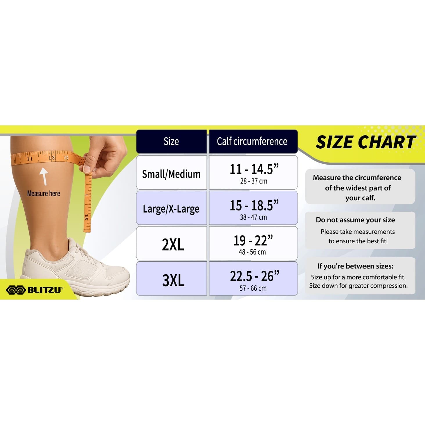 BLITZU Calf Compression Sleeves Shin Splints Support Leg Sleeves Men Women - Thumbnail 12