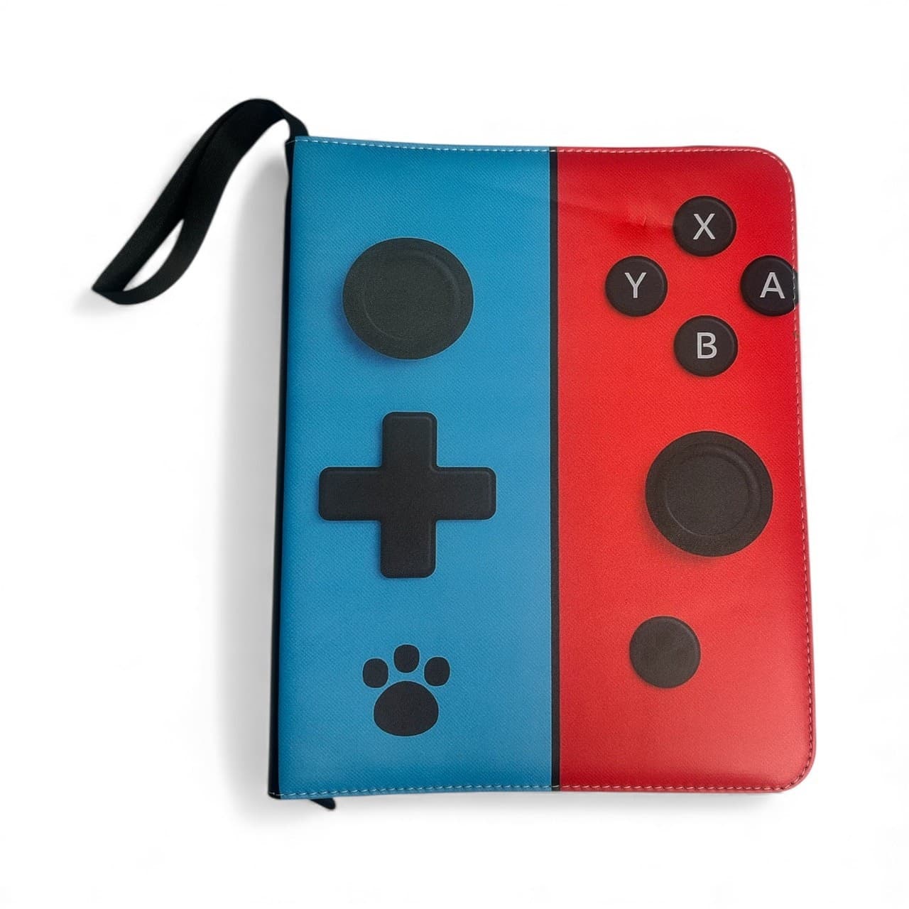 9 Pocket Card Binder Zipper Waterproof Album TCG Holder Gaming Console Style - Thumbnail 4