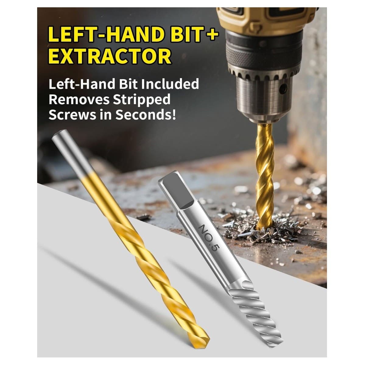 16pcs Screw Extractor Set Left Hand Drill Bits Easy Out Bolt Remover Kit - Thumbnail 7