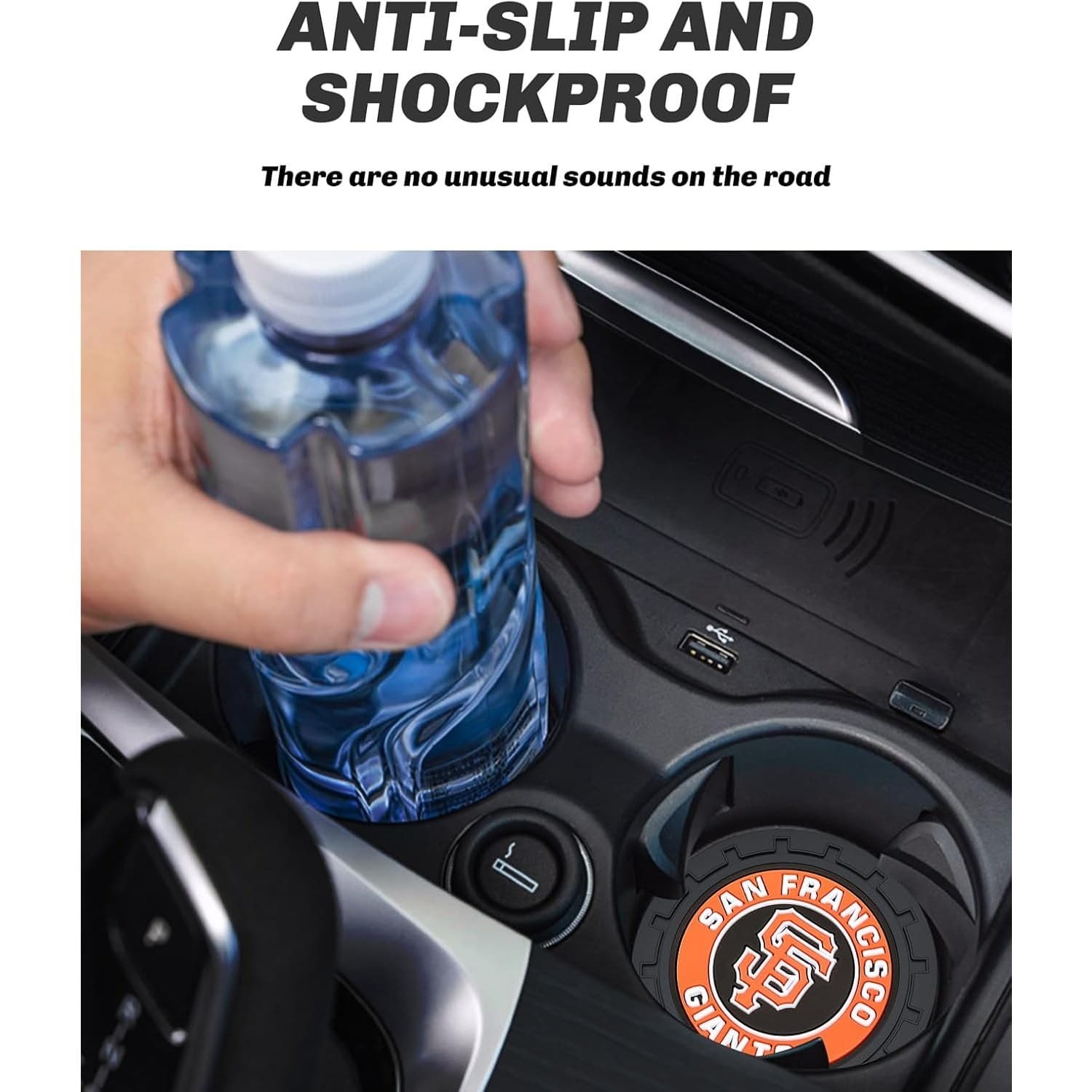 San Francisco Giants Car Cup Holder Coasters Silicone Non Slip 2.75" - Thumbnail 6