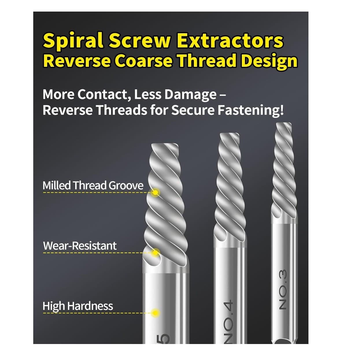 16pcs Screw Extractor Set Left Hand Drill Bits Easy Out Bolt Remover Kit - Thumbnail 5