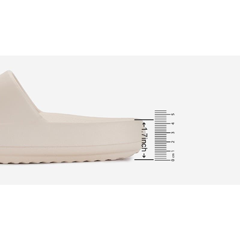 Joomra Recovery Slides Thick Cushion Cloud Foam Slippers Unisex Beige 40–41 - Thumbnail 6