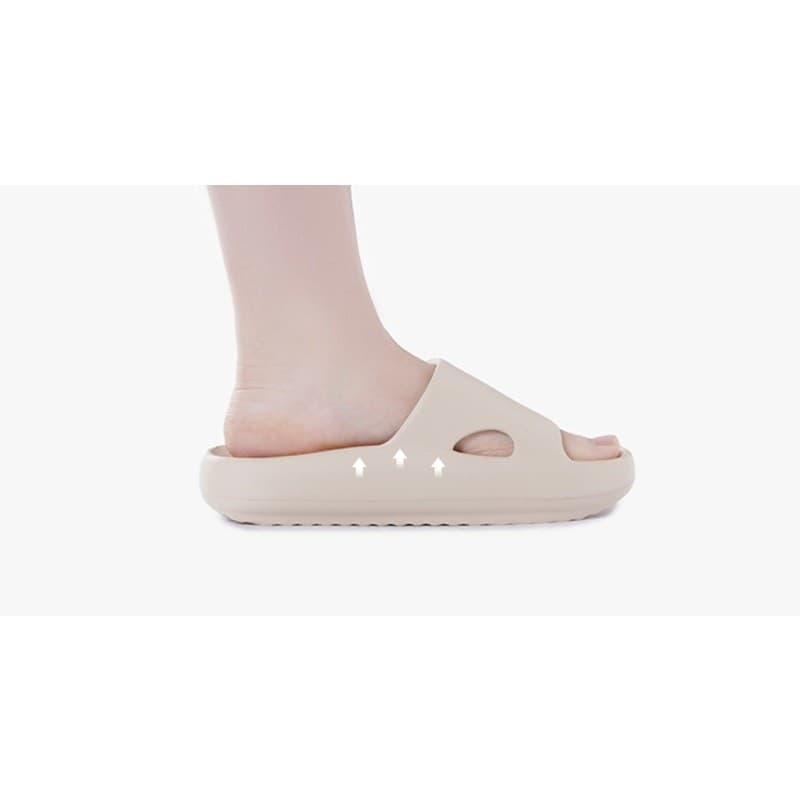 Joomra Recovery Slides Thick Cushion Cloud Foam Slippers Unisex Beige 40–41 - Thumbnail 4