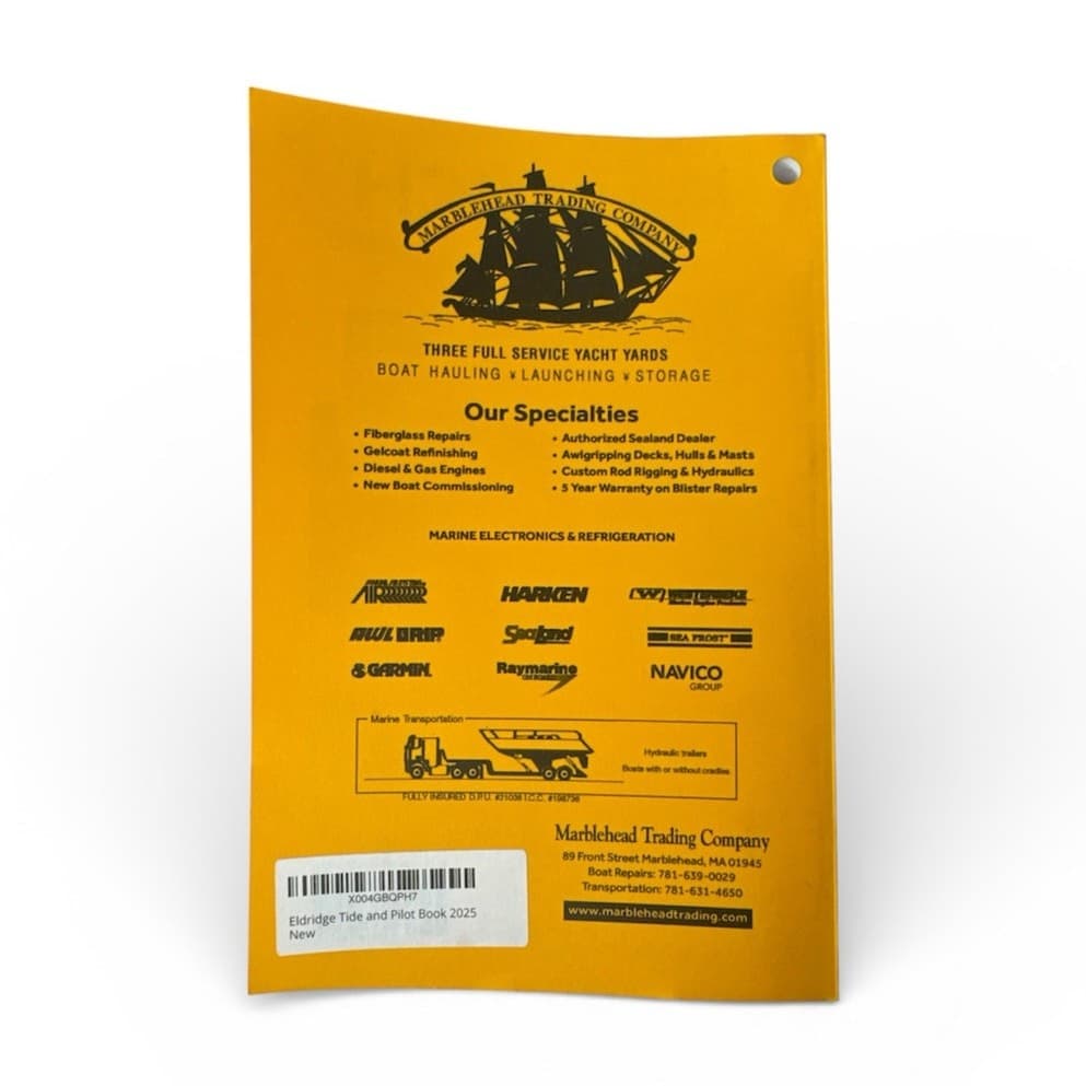 2025 Eldridge Tide & Pilot Book East Coast Marine Navigation Tides Guide - Thumbnail 3