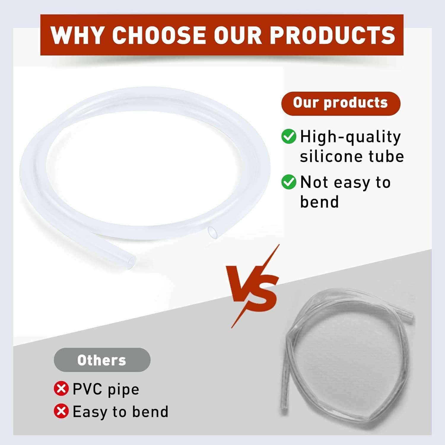 6FT Safety Siphon Pump Hose Gasoline Fluid Transfer Silicone Copper Head - Thumbnail 9