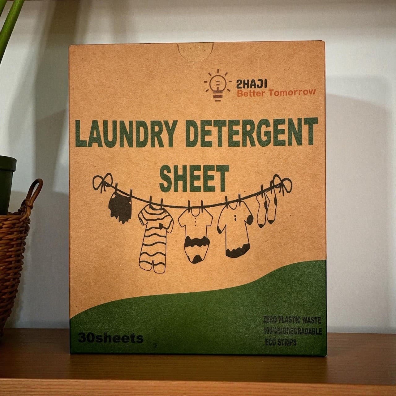 Laundry Detergent Sheets 30 Pack Eco Strips Fresh Scent Zero Plastic Waste - Thumbnail 3
