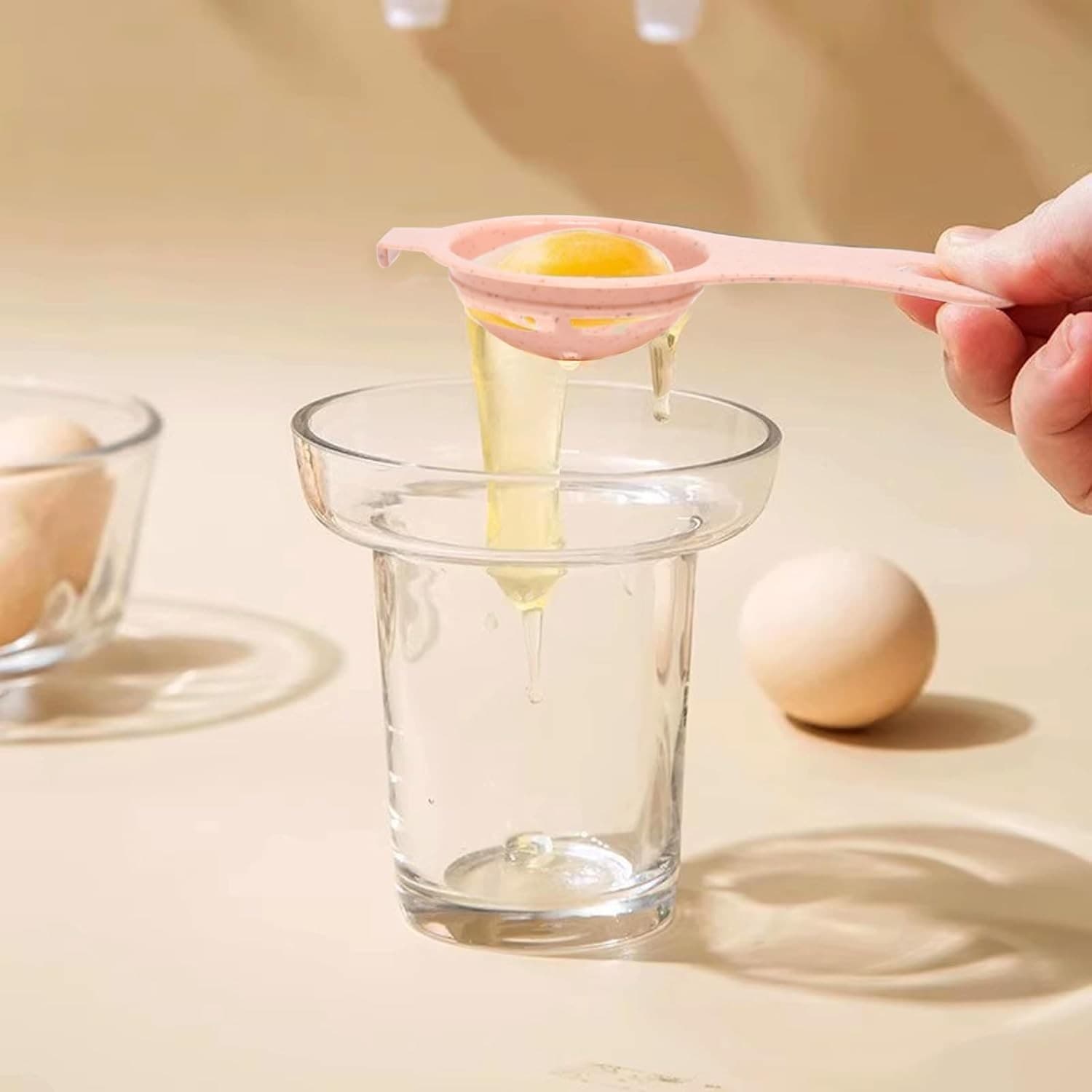 4PCS Egg Separator Set w Egg Shell Opener White Yolk Separator Kitchen Tool - Thumbnail 7
