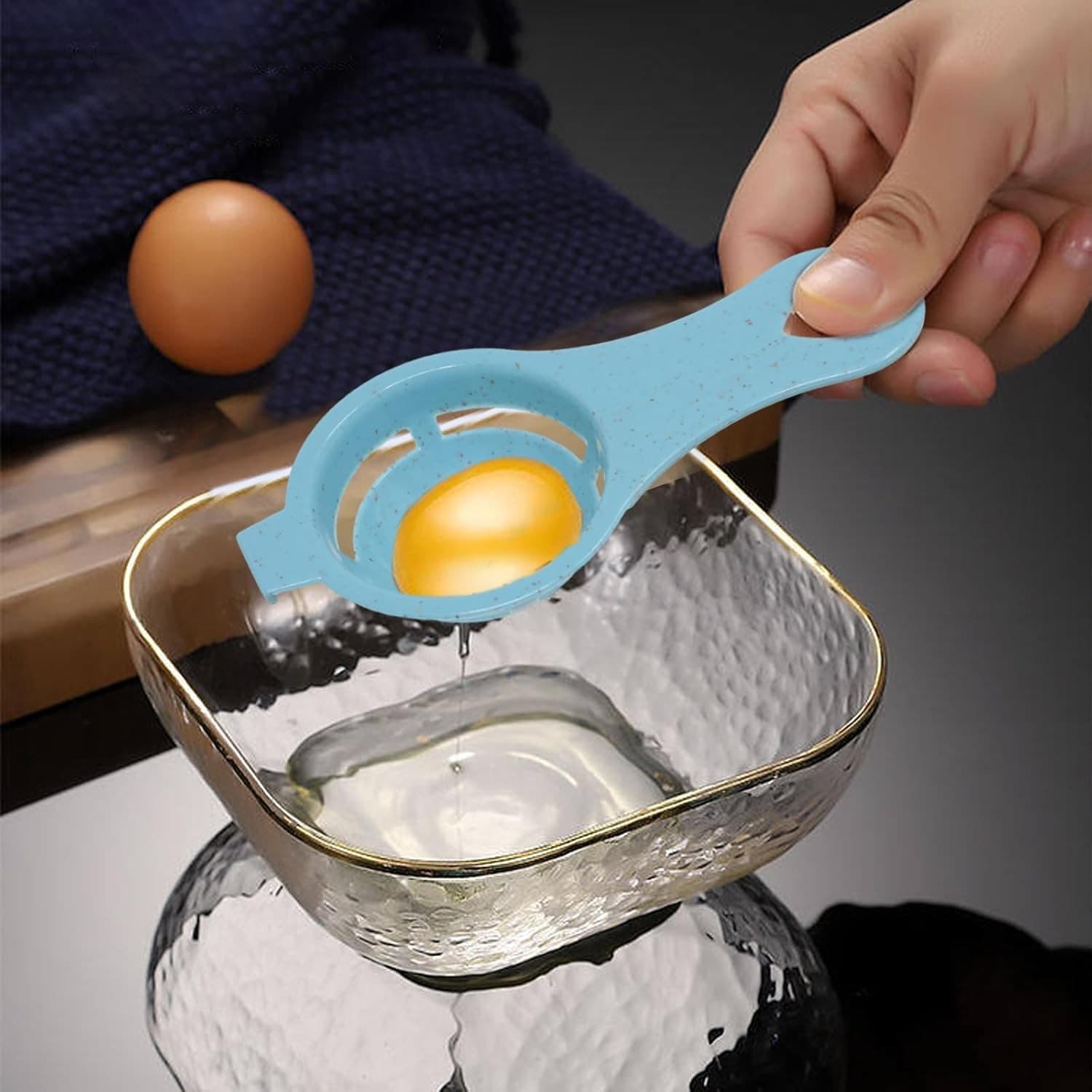 4PCS Egg Separator Set w Egg Shell Opener White Yolk Separator Kitchen Tool - Thumbnail 10