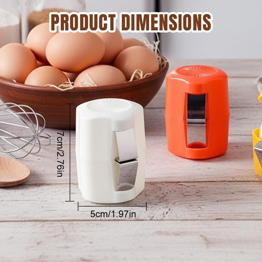 4PCS Egg Separator Set w Egg Shell Opener White Yolk Separator Kitchen Tool - Thumbnail 11