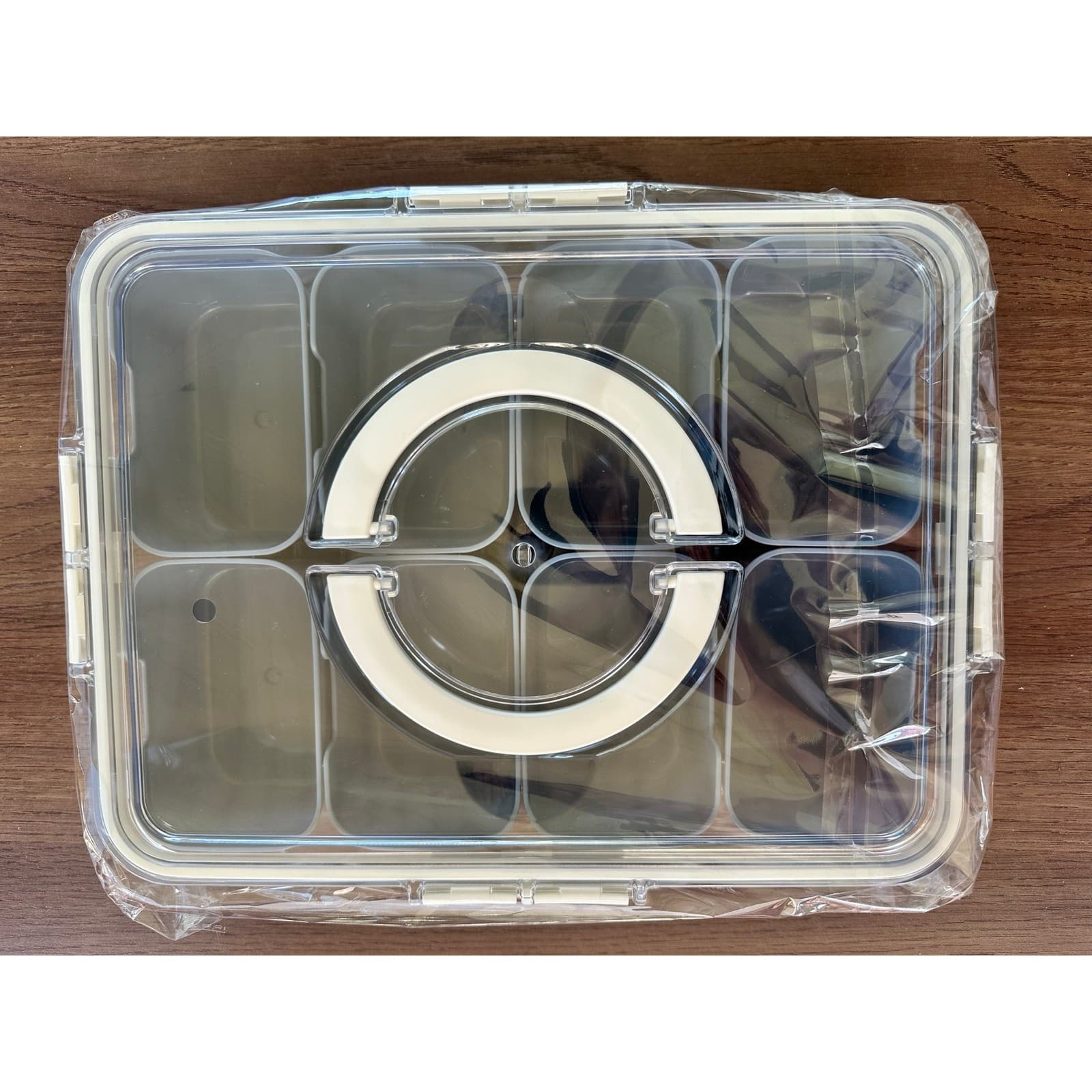 Snackle Box Container 8 Compartment Portable Travel Snack Organizer Lid BPA Free - Thumbnail 7