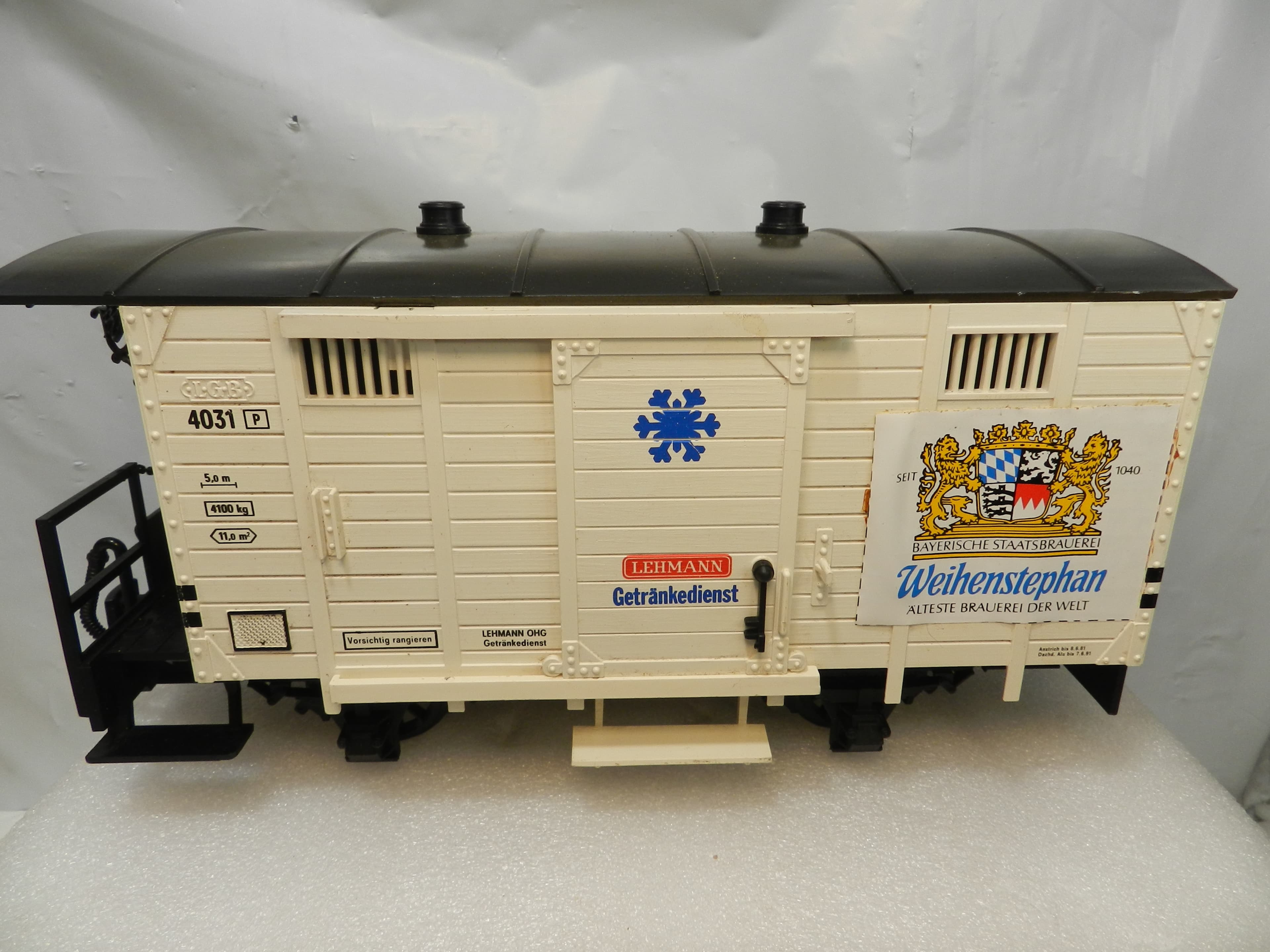 LGB 4031 G-Scale Getränkewagen Weihenstephan Bavarian Brewery Train Car P49K - Thumbnail 5