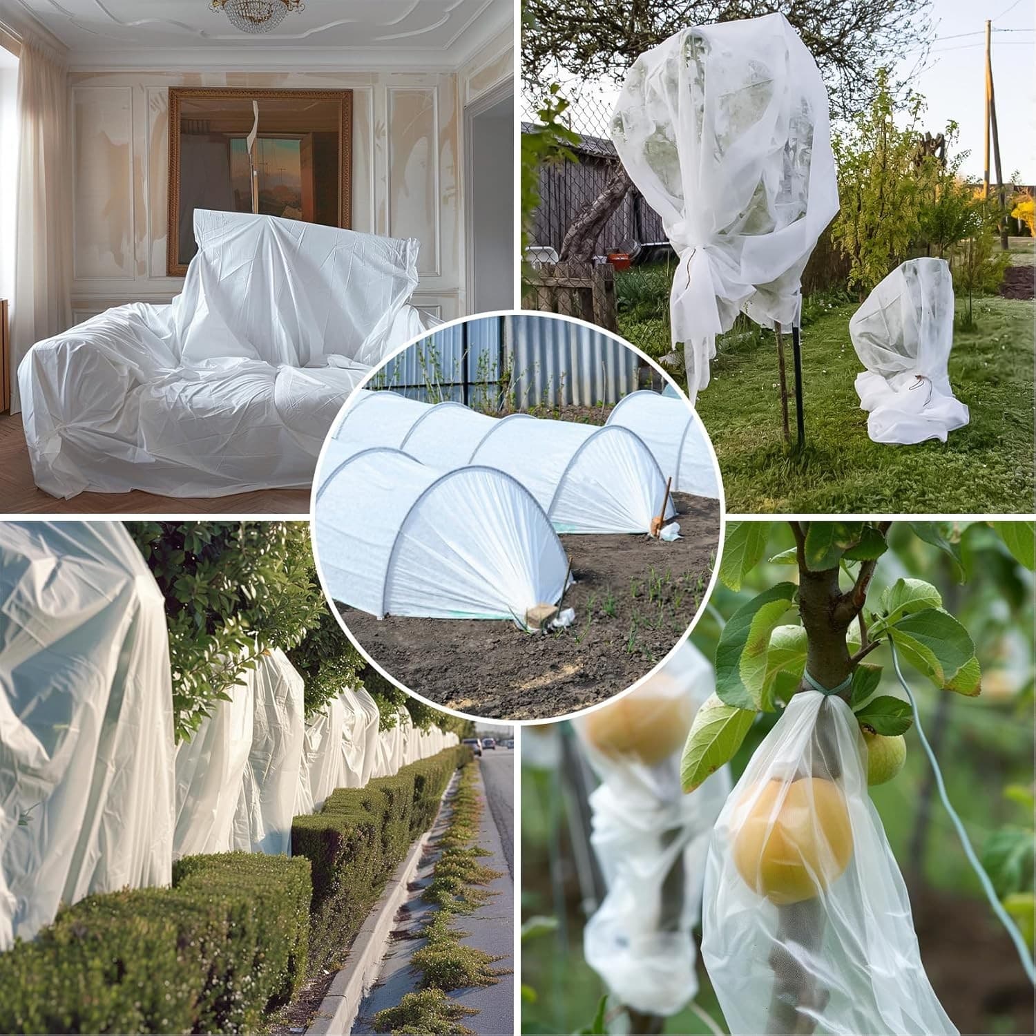 KYATE Plant Covers Freeze Protection Blanket 10x30FT Reusable Garden Frost Cover - Thumbnail 10