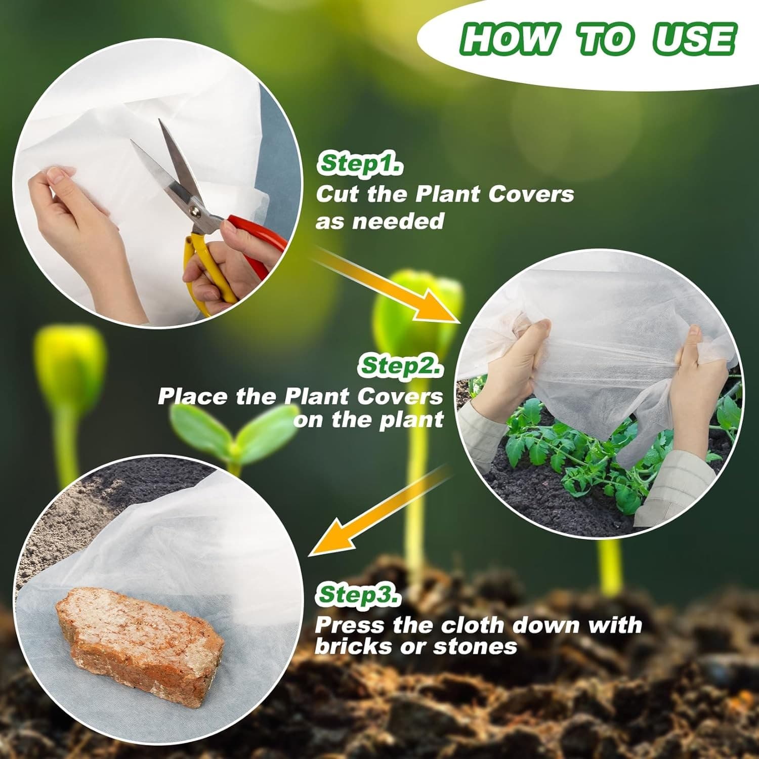 KYATE Plant Covers Freeze Protection Blanket 10x30FT Reusable Garden Frost Cover - Thumbnail 2