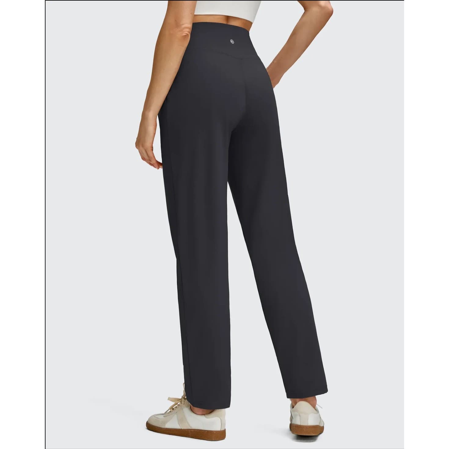 Women’s High Waist Pleated Ankle Tapered Trousers Black XL 30” Inseam - Thumbnail 7