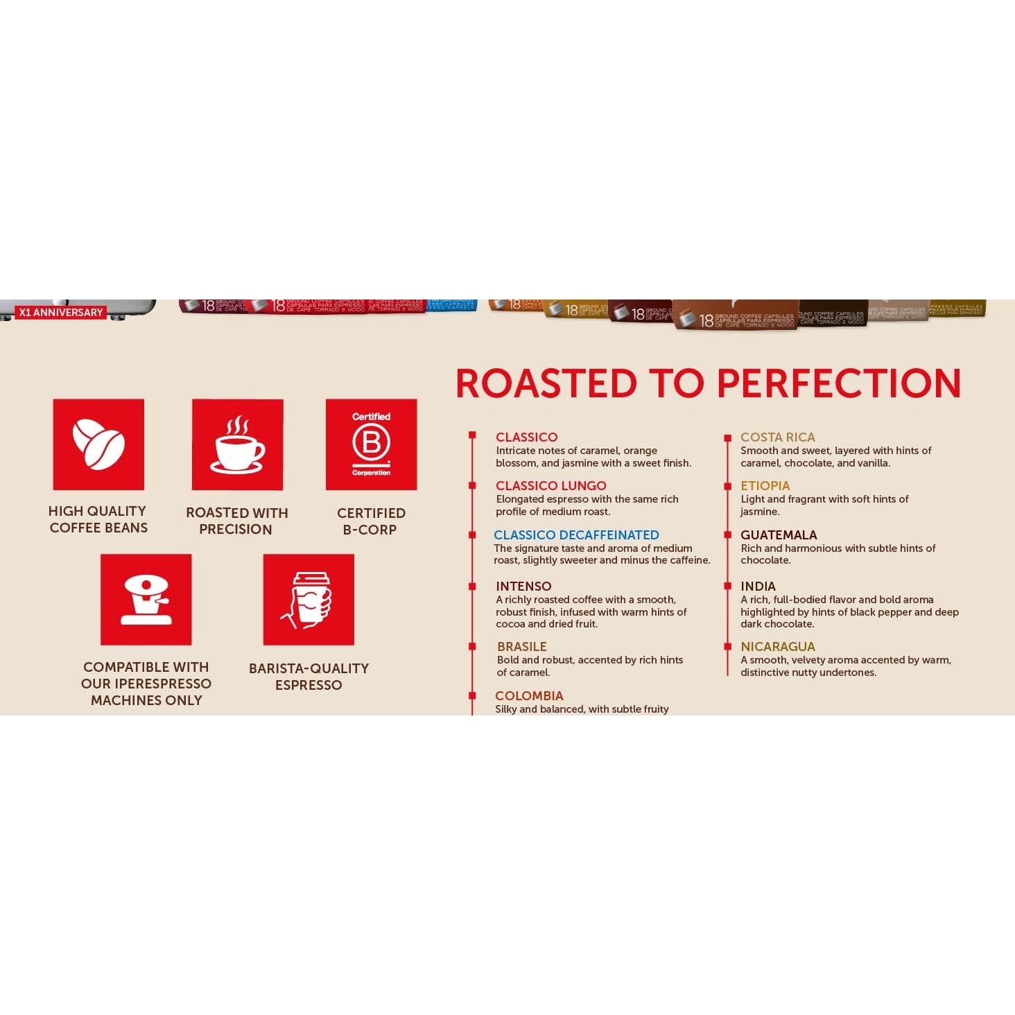 illy IperEspresso Classico Lungo Coffee Capsules Medium Roast 18 Count Arabica - Thumbnail 8